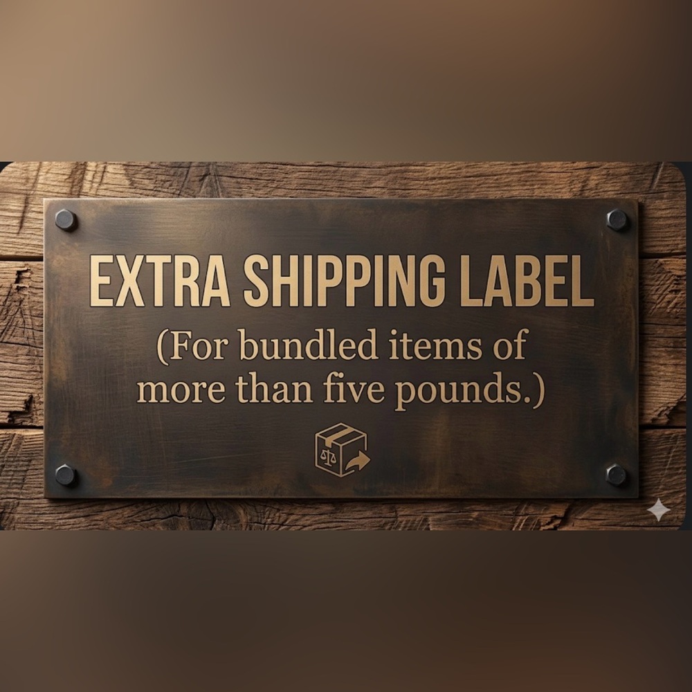 💸 ADDITIONAL $3 FOR EXTRA SHIPPING LABEL ⚖️